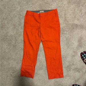 Banana Republic Hampton fit size 10 reddish orange slacks